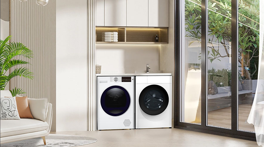 烘干機生產廠家?guī)懔私?熱泵式干衣機和直排式干衣機