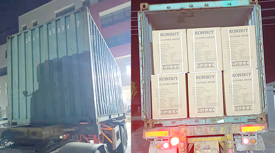 國(guó)內(nèi)外市場(chǎng)“兩開花”！康標(biāo)滾筒干衣機(jī)出貨到國(guó)外